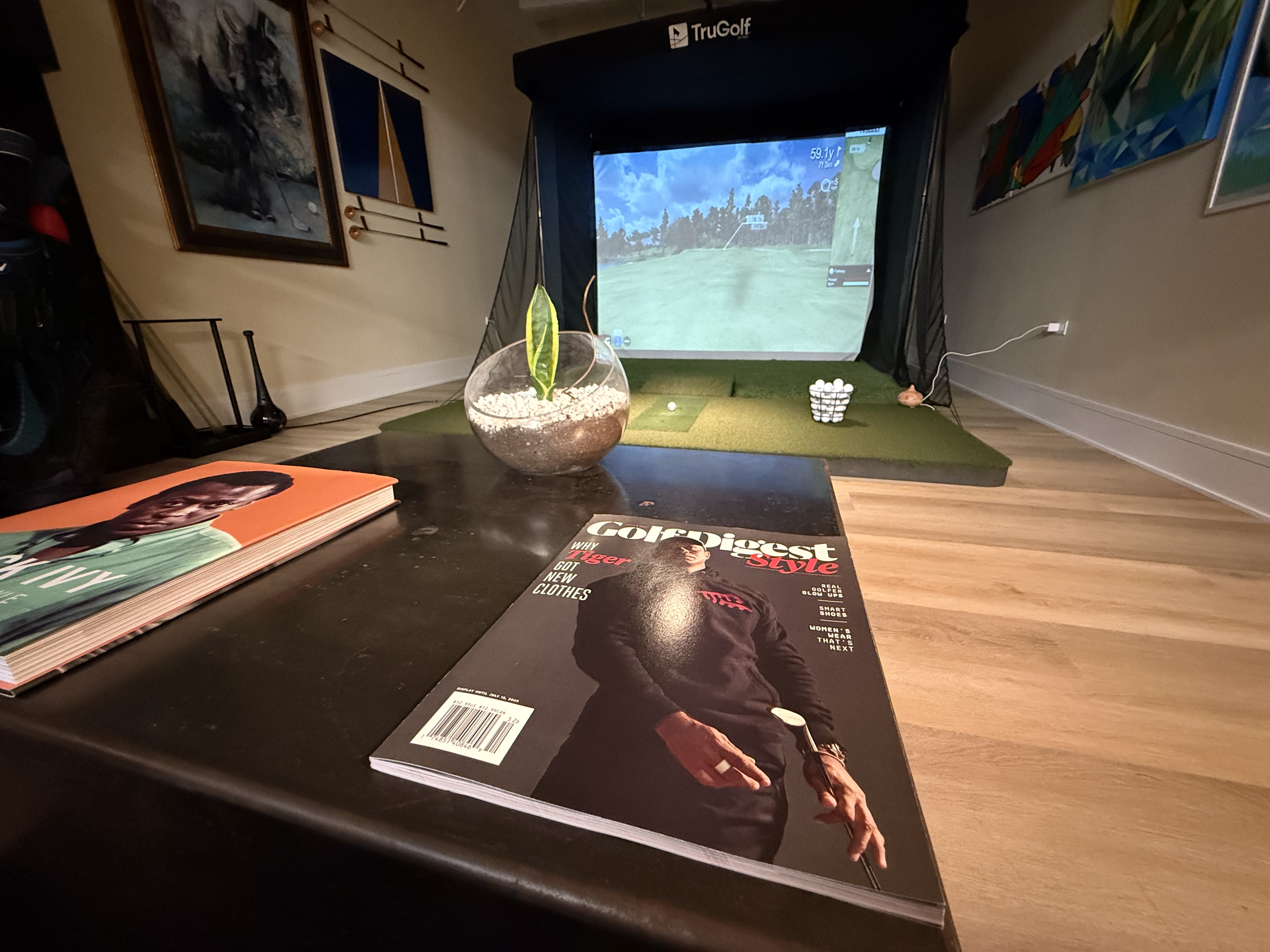 Golf simulator at Timeout At Shannon's